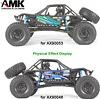 AMK Steel Tube Protective Frame with Metal Chassis Roll Cage Shockpoof 1/10 RC Crawler Body for Axial RR10 Bomber 90053 90048 Rock Racing Rig Upgrade Parts