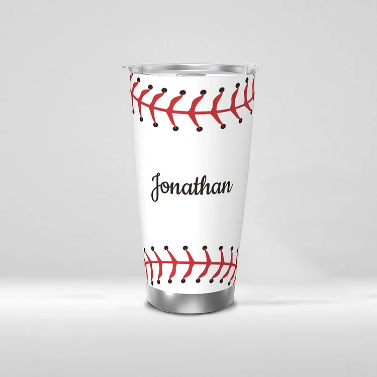 Personalized Baseball Stainless Steel Mug|M07
