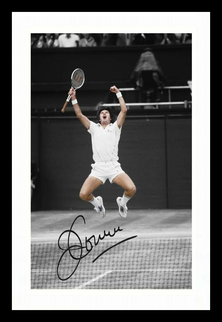 Jimmy Connors - 1982 Wimbledon Champion Autograph Signed & Framed Photo Poster painting