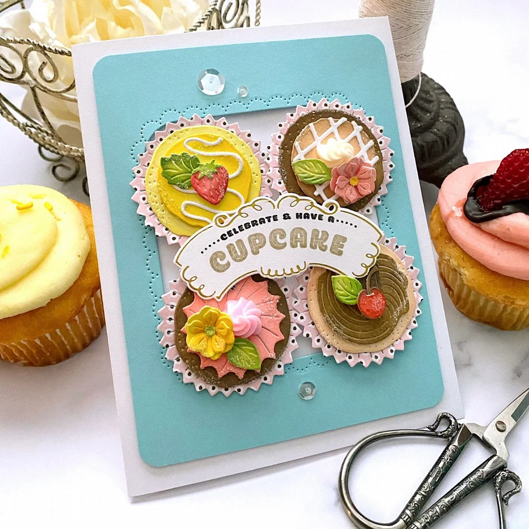 Nigikala Hey Cupcake Metal Cutting Dies Scrapbook Paper Craft Decoration dies scrapbooking