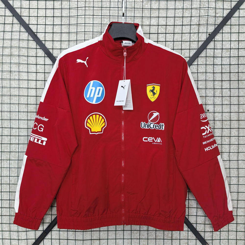 PUMA Scuderia Ferrari F1 2025 Drivers T7 Oversized Jacket - Red