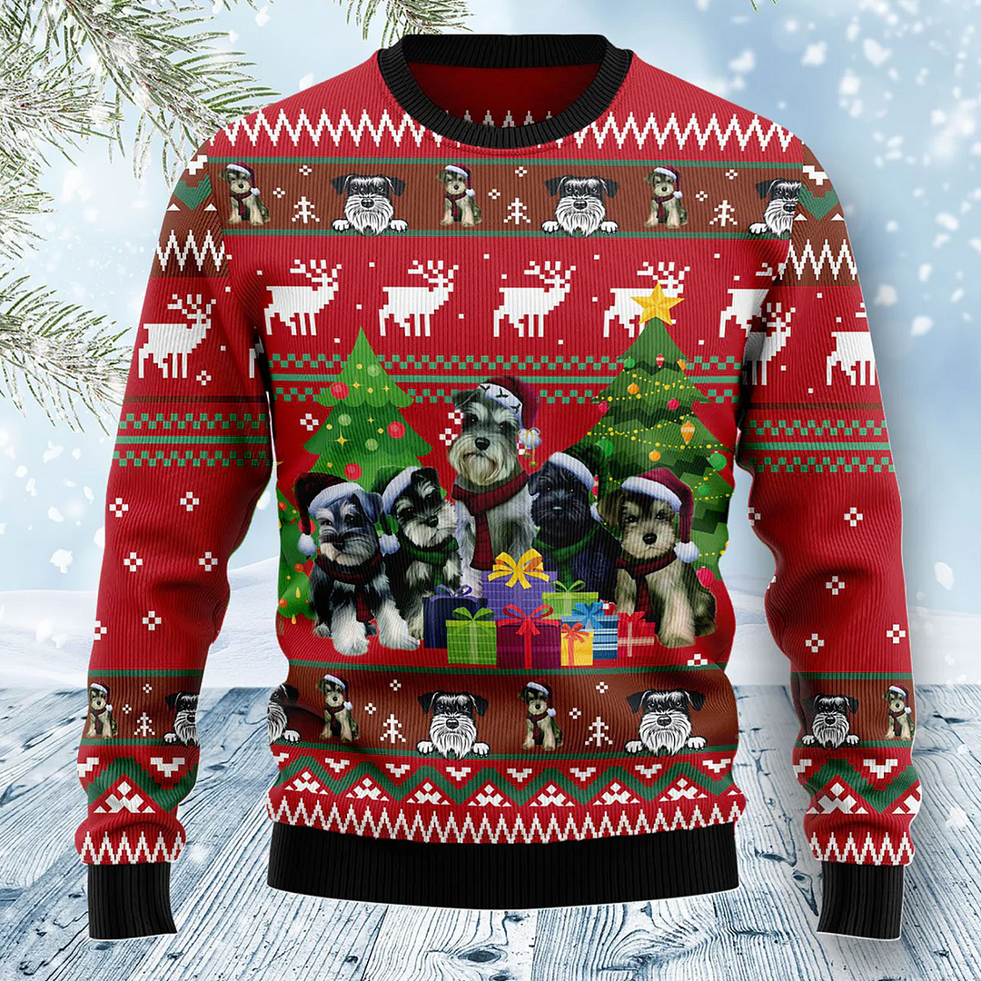 Unisex Christmas Story Print Crew Neck Ugly Christmas Gift Sweatshirt-inspireuse