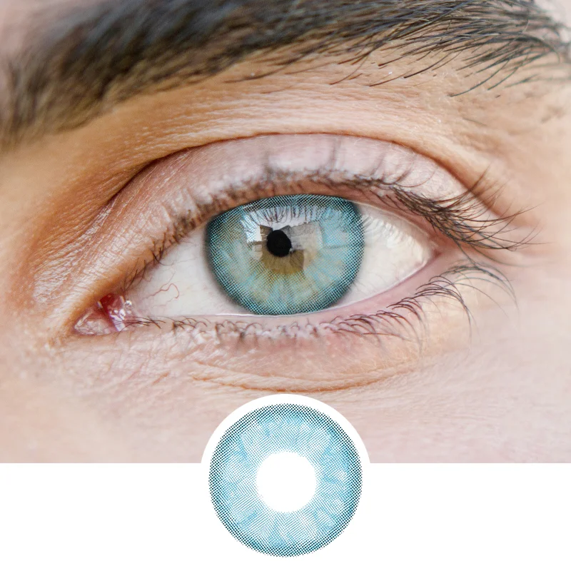 Men'Sapphire blue(12 months) contact lenses