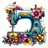 Flower Sewing Machine-Partial 11CT Stamped Cross Stitch Bead Embroidery 36*36cm tapestrymarket