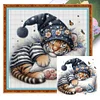 Sleeping Tiger Cub-11CT Stamped Cross Stitch 40*40cm/15.75*15.75in