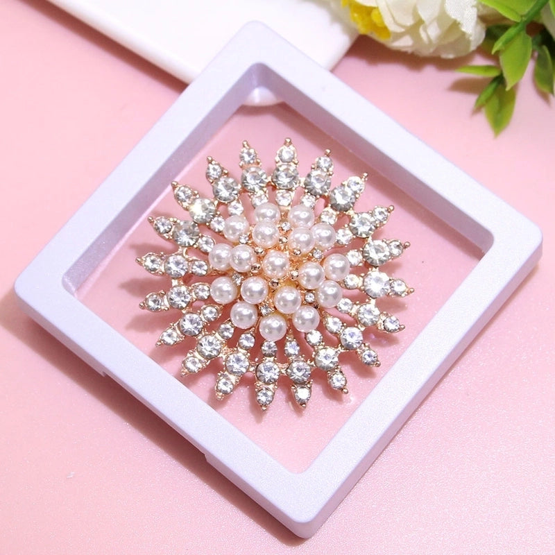 Basic Modern Style Classic Style Pin Animal Flower Alloy Plating Inlay Artificial Pearls Rhinestones Women’s Brooches