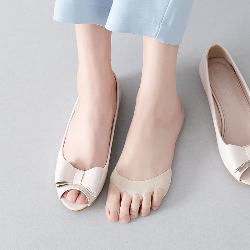 Ice silk seamless 3D five-finger foot pad