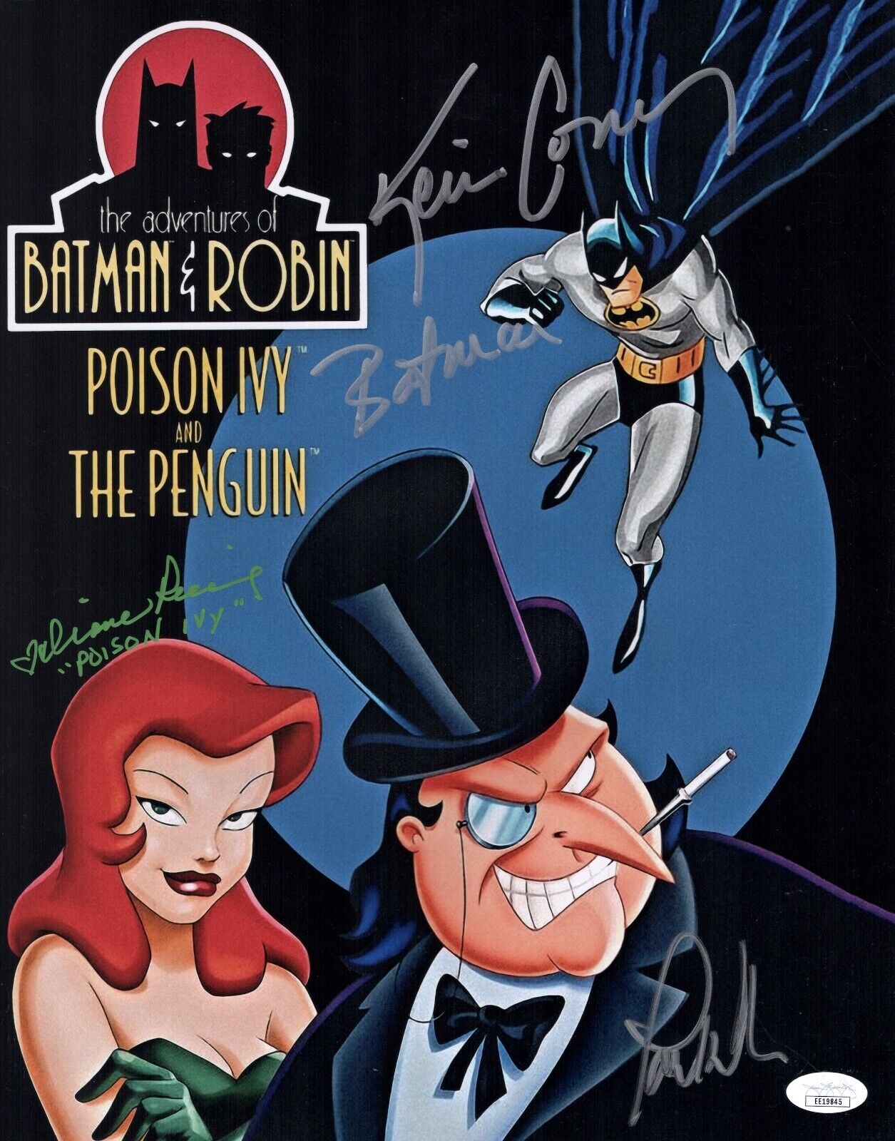 KEVIN CONROY Batman Animated Series Cast X3 Signed 11x14 Photo Poster painting JSA COA