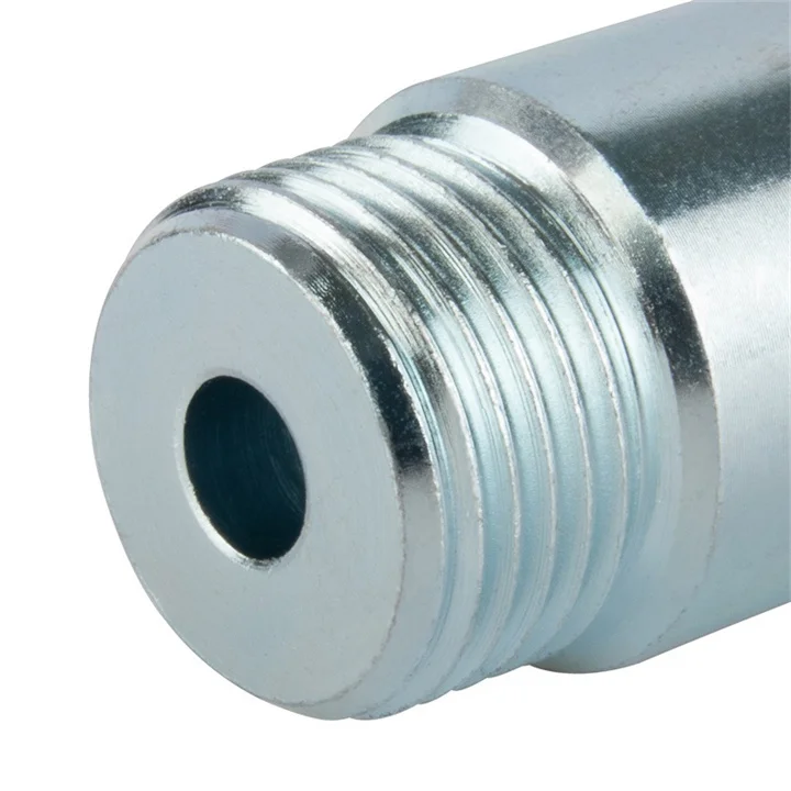 M18 x 1.5 O2 Oxygen Sensor Expander 55mm Blue Zinc Bung Extension Connector 