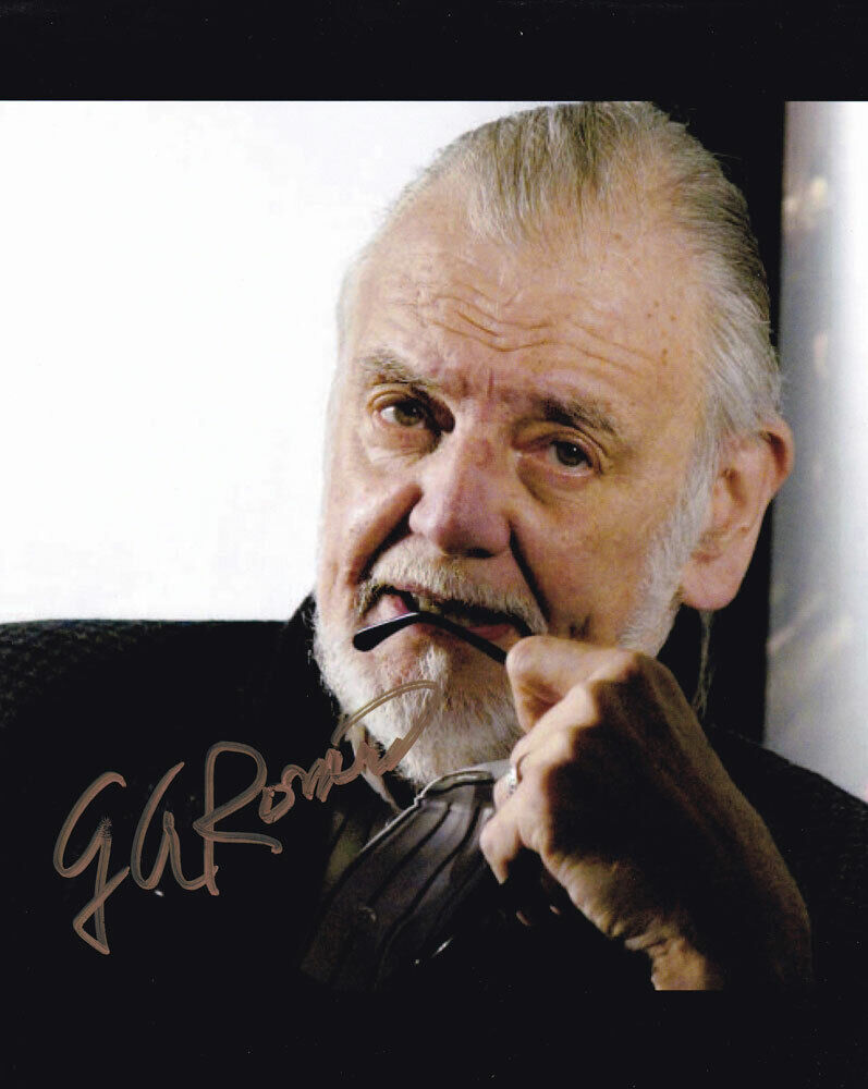 George A. Romero In-Person AUTHENTIC Autographed Photo Poster painting SHA #86530