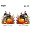 >SALE<2D Flat Print Autumn Pumpkin Mailbox DIY Table Top Diamond Painting Ornament Kit
