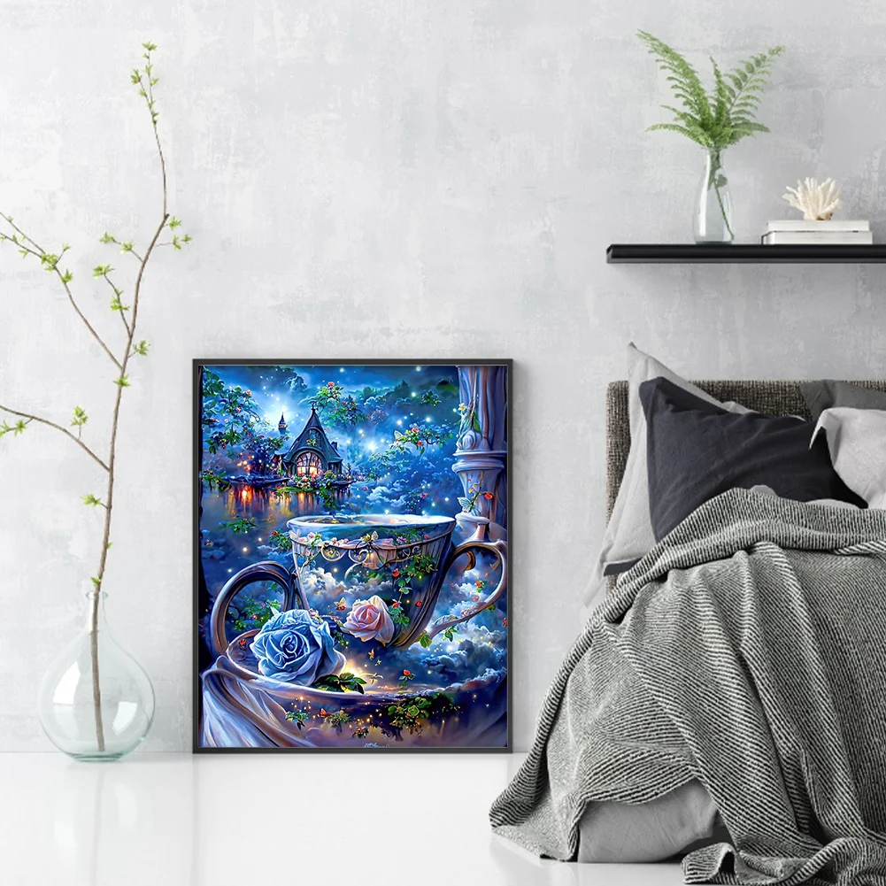 11CT Full Counted Cross Stitch - Flower(Canvas|40*50CM)