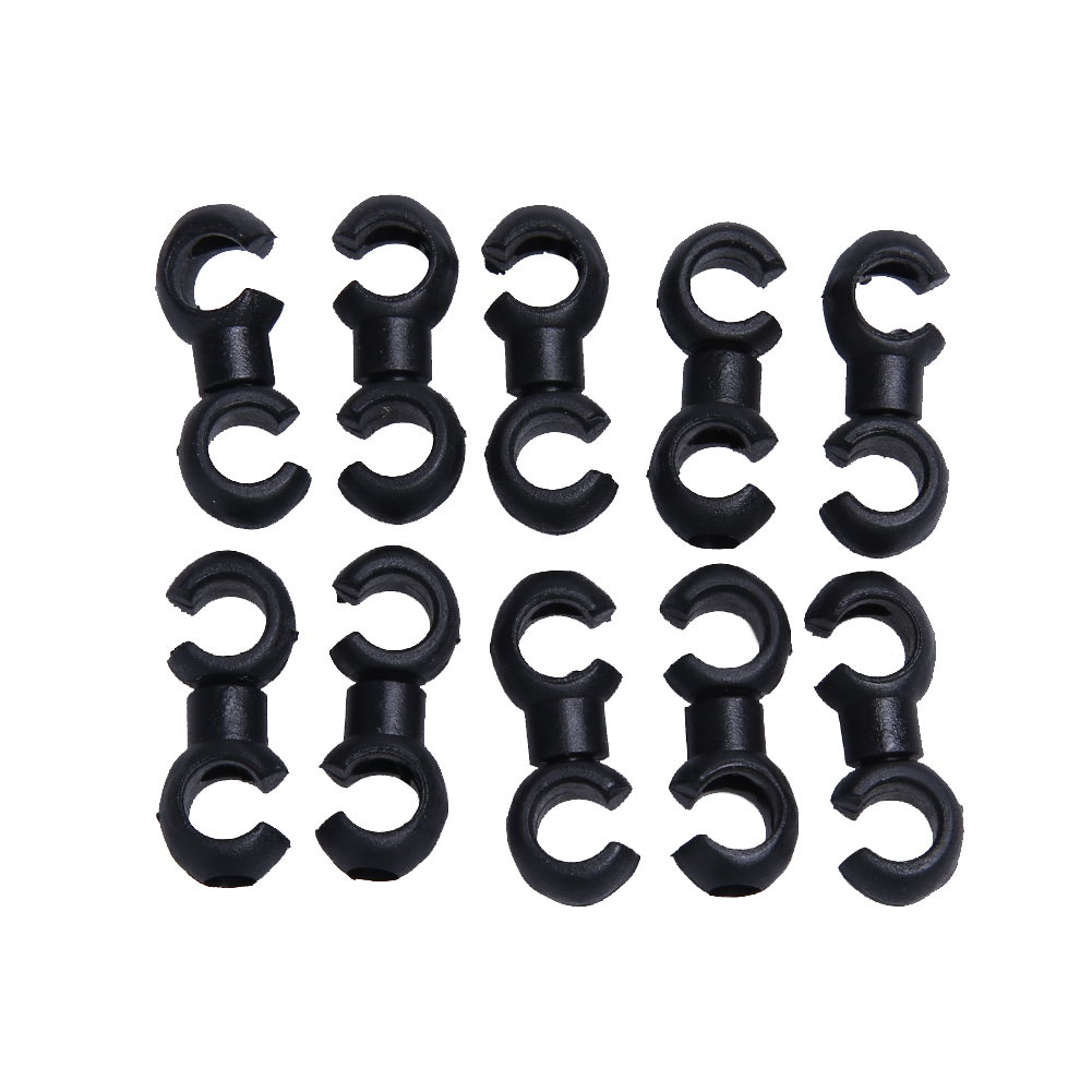 

10pcs Cycle Bike Bicycle MTB Brake Gear Cable S Style Clips House Hose Guid, 黑色, 501 Original