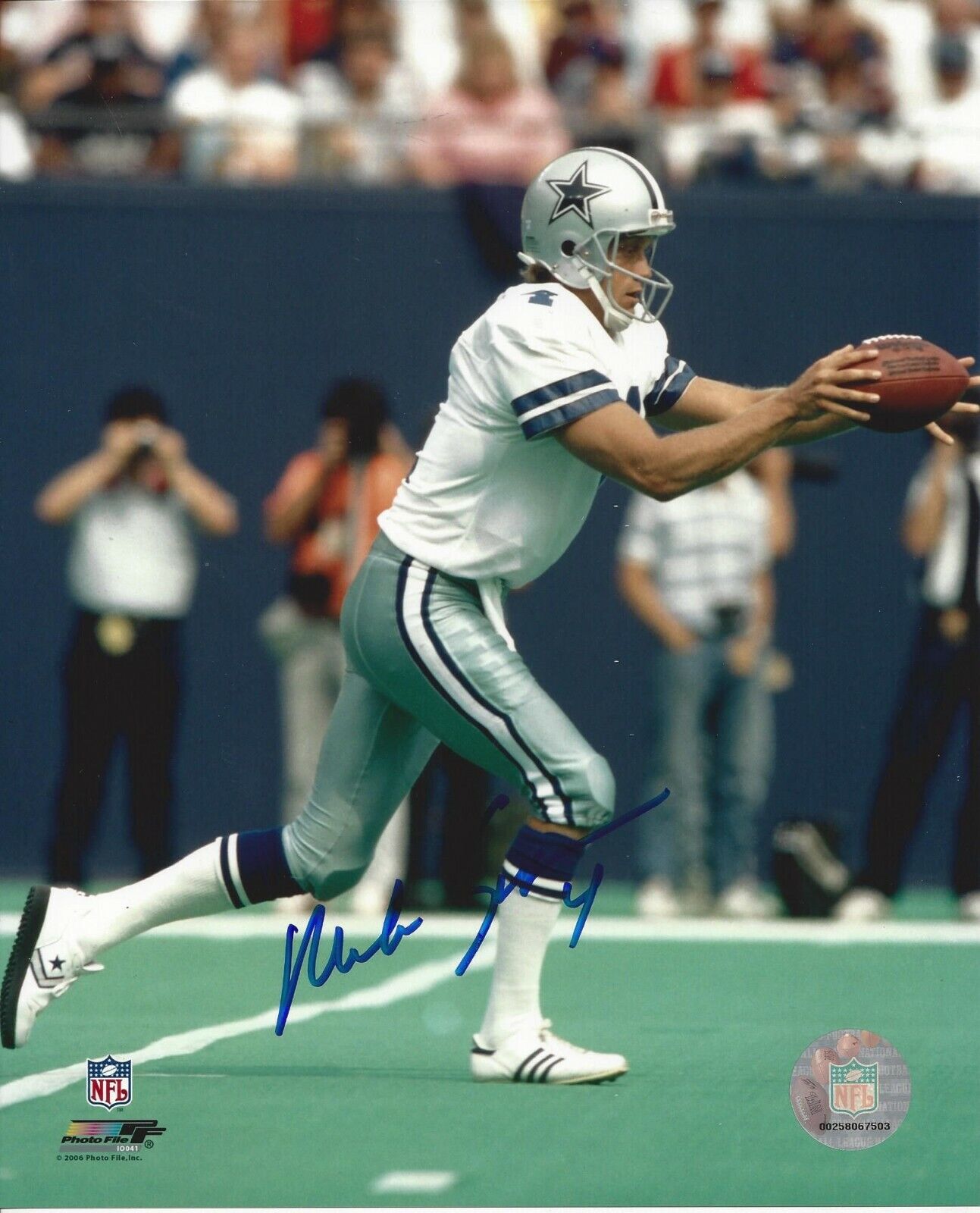 Mike Saxon Autographed 8x10 Dallas Cowboys#2