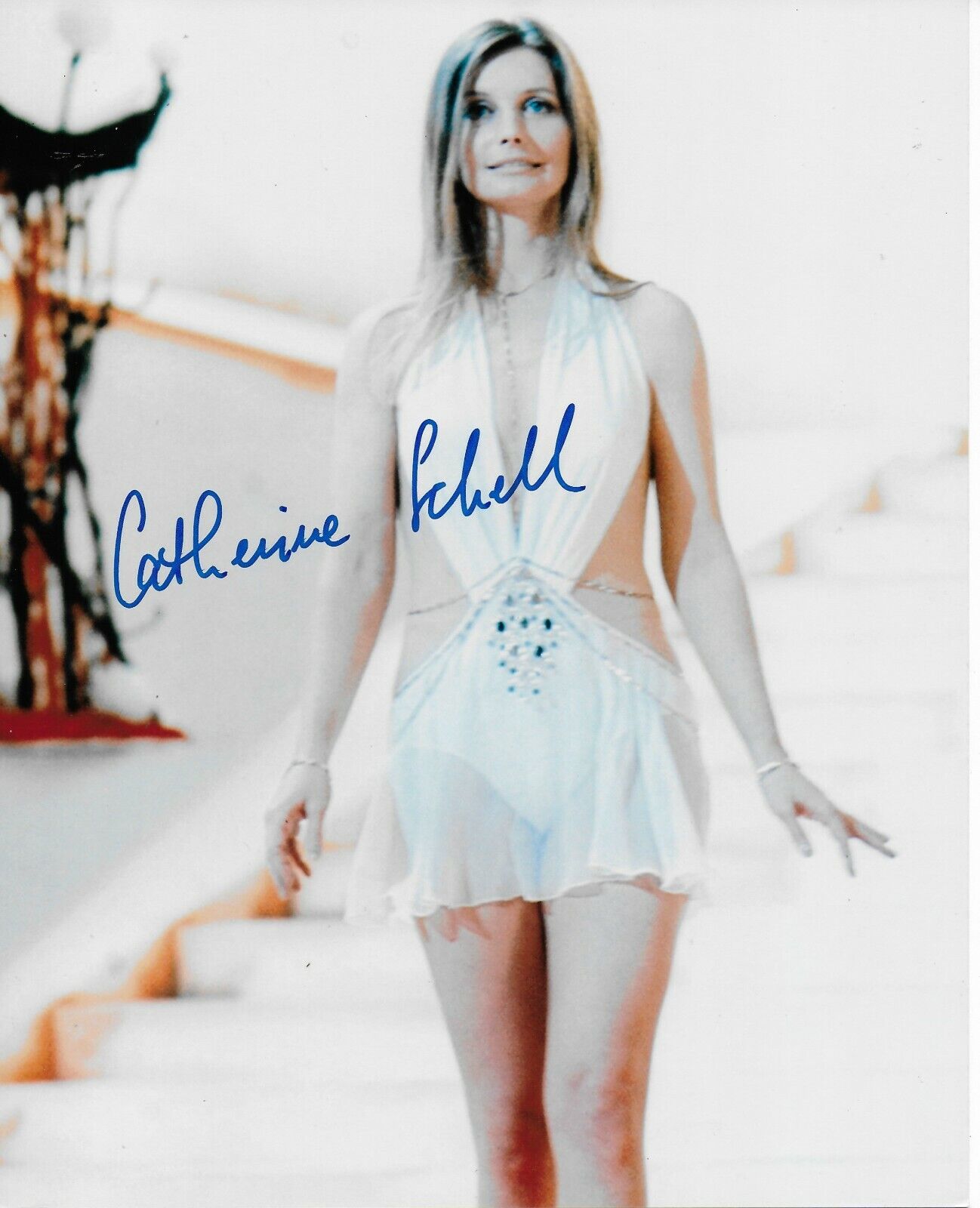 Catherine Schell Original Autographed 8X10 Photo Poster painting - James Bond 007