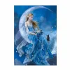 Beauty On The Moon  | Full Round Diamond Painting Kits