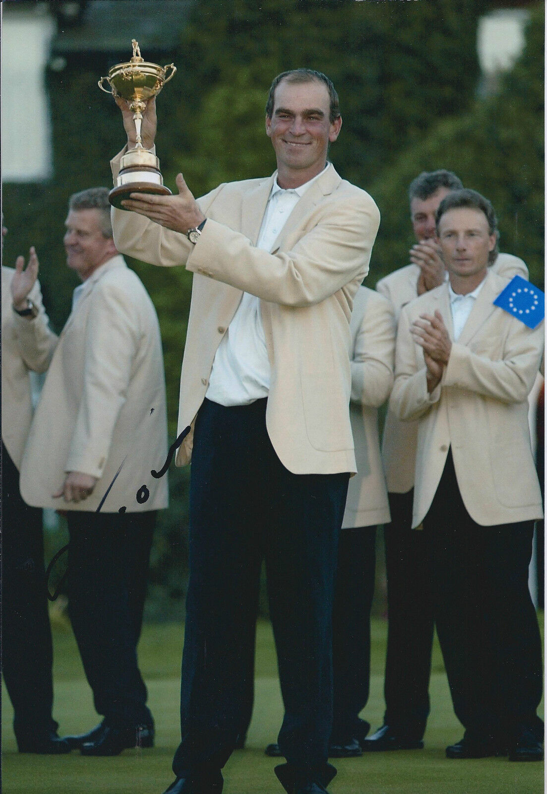 Thomas BJORN SIGNED Autograph 12x8 Photo Poster painting AFTAL COA 2002 Ryder CUP WINNER Golf