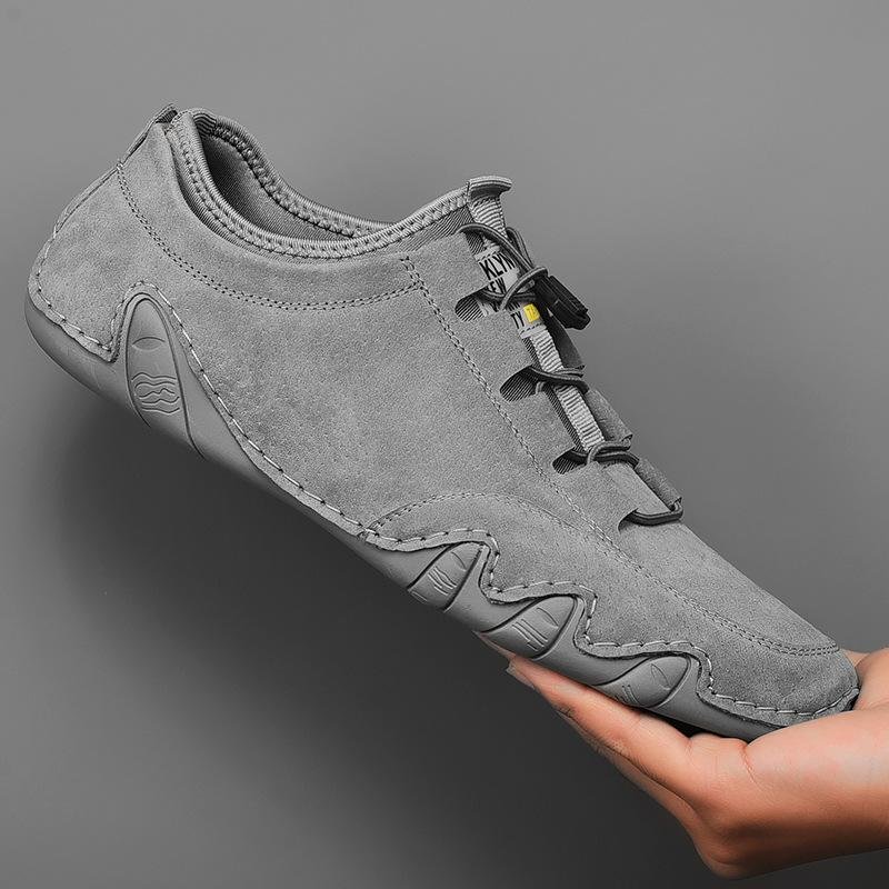 Italian Suede Boots   Low Top Casual Fashion Shoes (Free shipping）