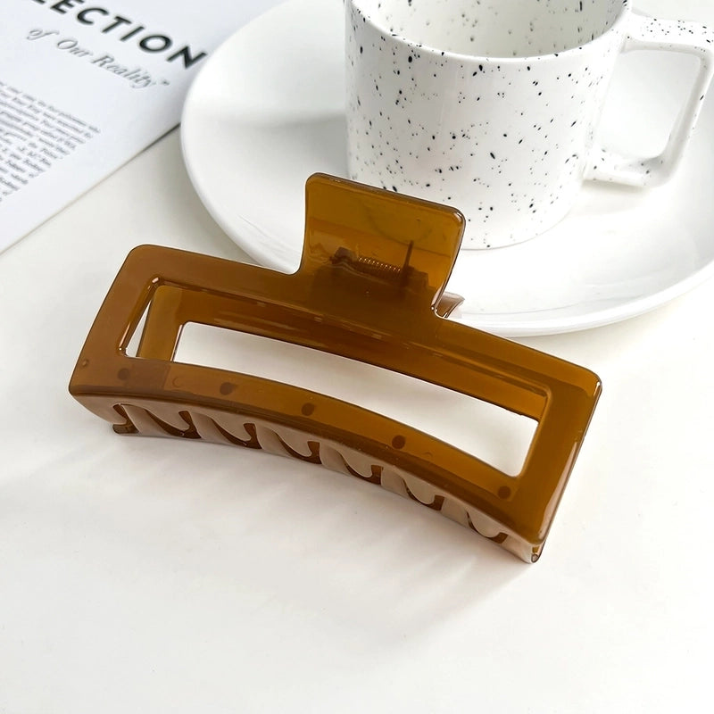 Women’s IG Style Solid Color Plastic Hair Claws