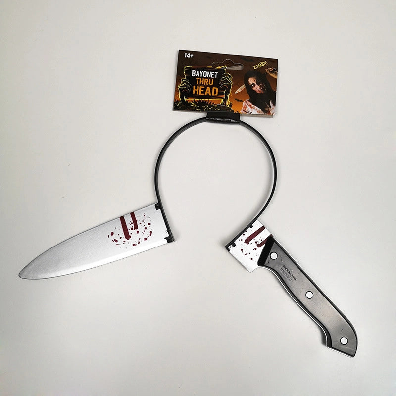 Halloween Easter Hip-Hop Funny Blade Scissors Plastic Party Festival Street Headband
