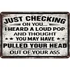 Humorous calligraphy - Vintage Metal Signs - 20*30cm/30*40cm - Warning