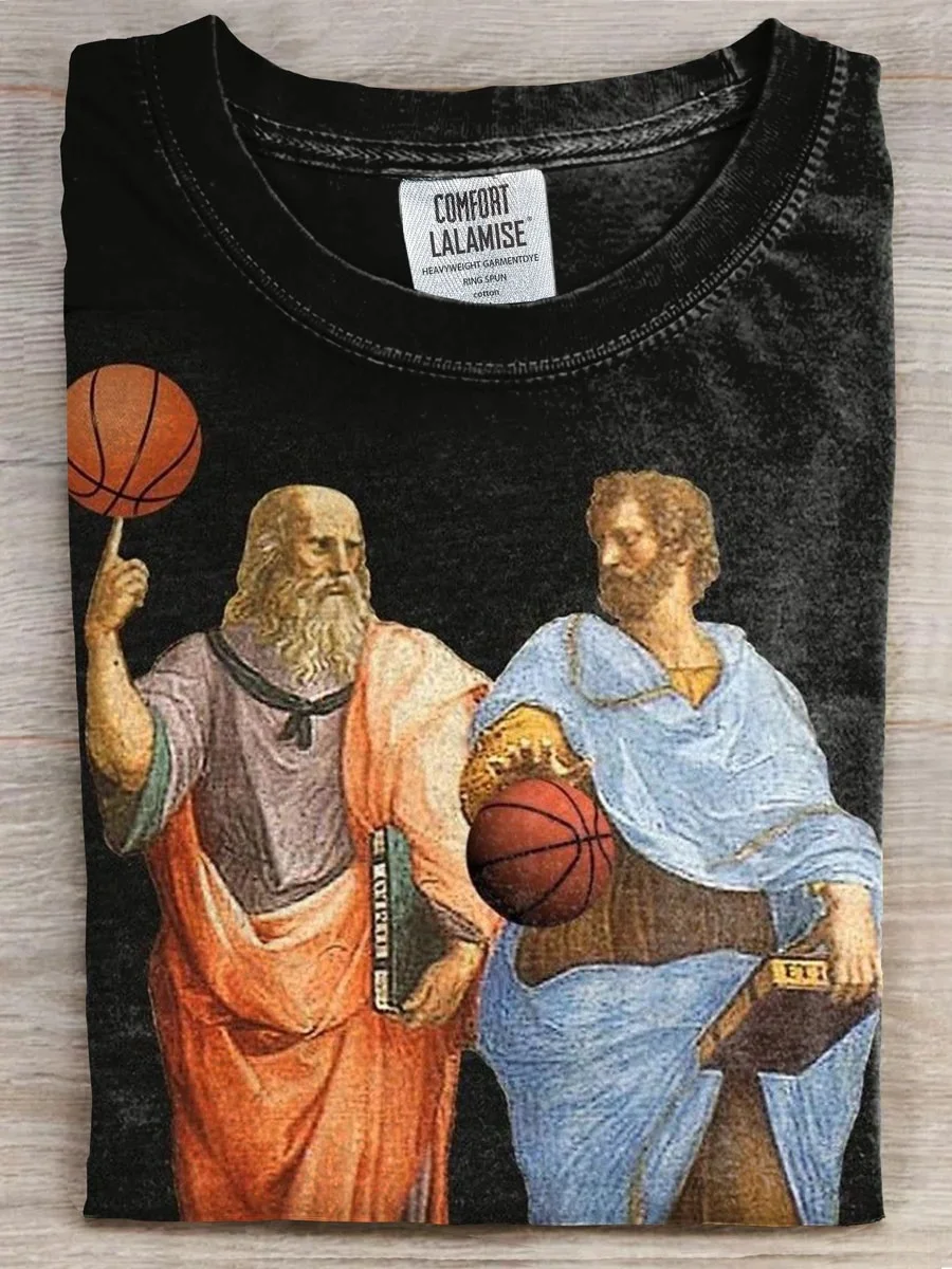 Eagerlys  Funny The Gods Play Basketball T-shirt Eagerlys