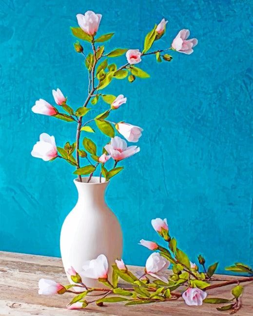 

Aesthetic White Vase And Flowers – Paint By Numbers - 40*50CM, 501 Original