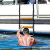 4 Step Boat Rope Ladder Folding Marine Rope Ladder Portable Rope Boarding Ladder