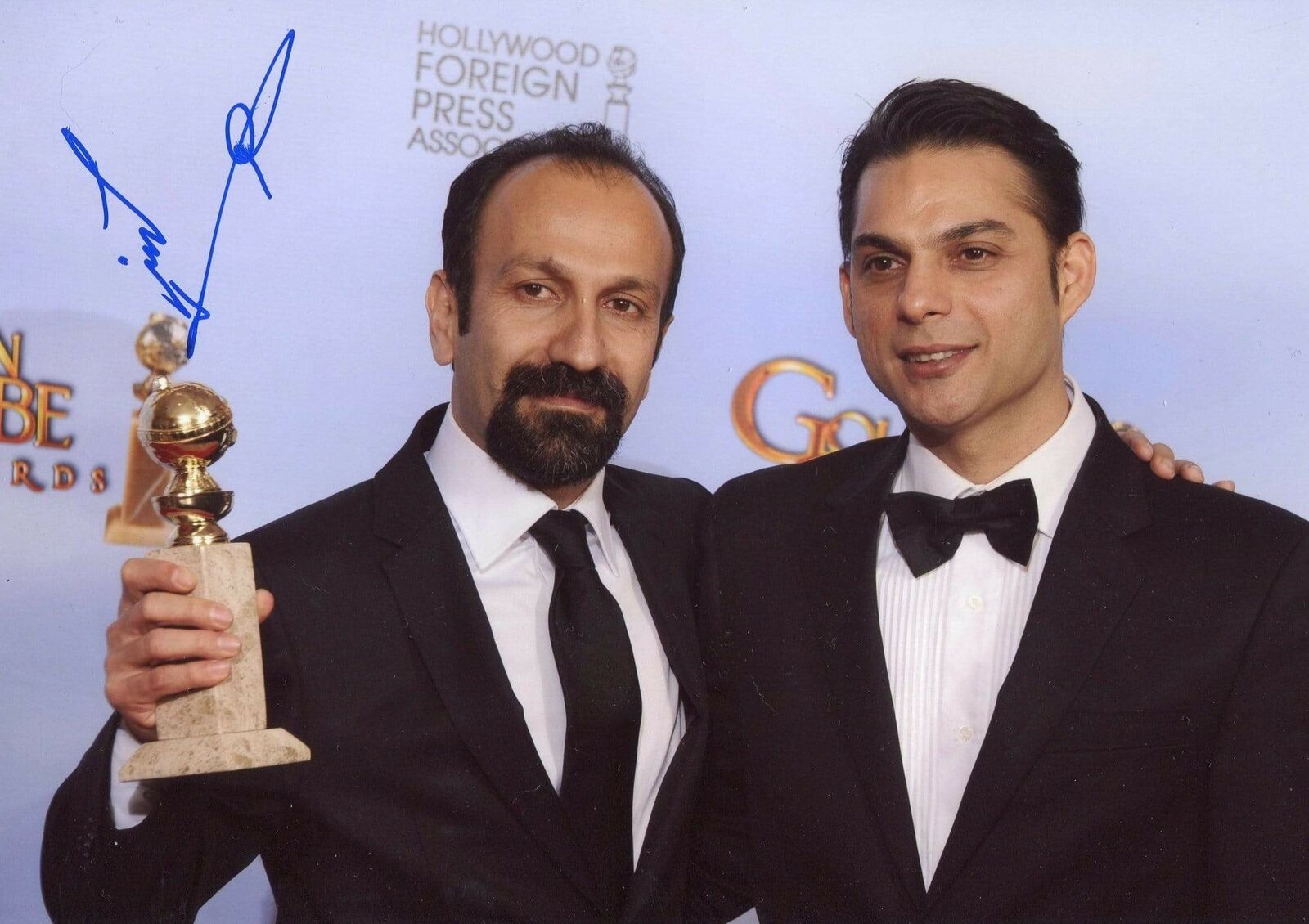 FILM DIRECTOR Asghar Farhadi GOLDEN GLOBE autograph, signed Photo Poster painting