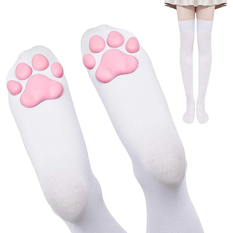 Over Knee Cat Paw Stockings