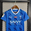 2023/2024 Al Hilal Home Football Shirt Kids Size 1:1 Thai Quality