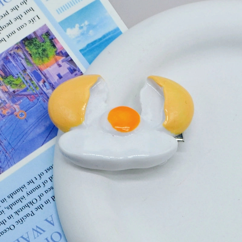 Women’s Cute Egg Plastic Epoxy Hair Clip