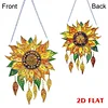 2D flach diy sonnenblume diamant kunst anh&auml;nger diamant malerei set heim wanddekoration