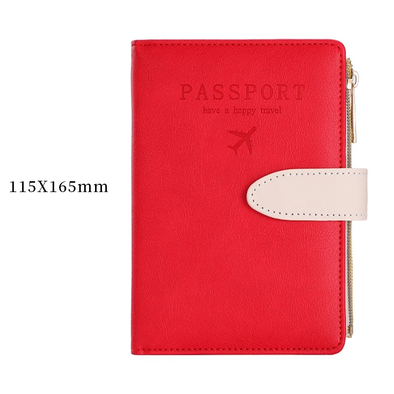 Unisex Letter Airplane Pu Leather Zipper Hidden Buckle Wallets