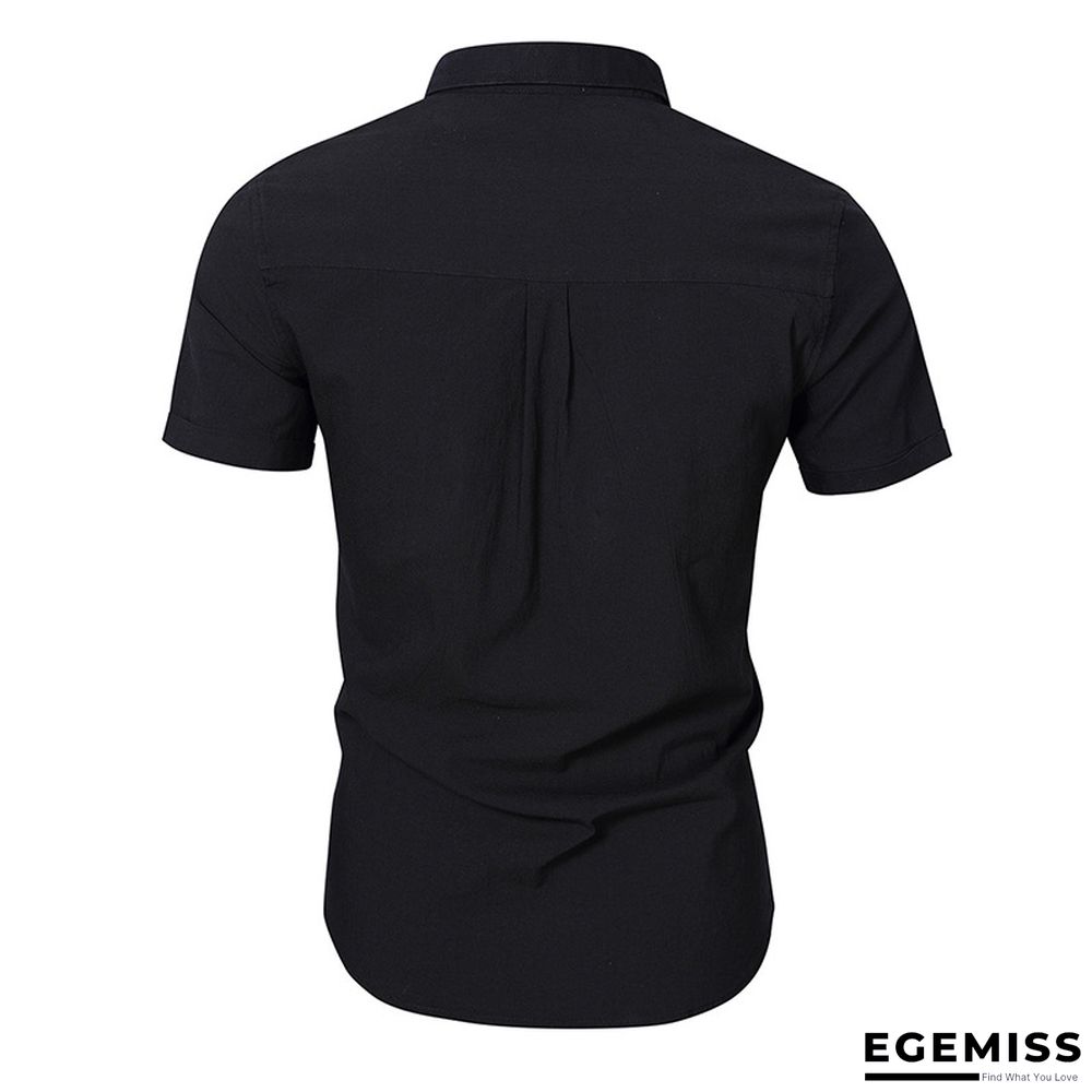 Business Men's Jeans Short Sleeve Shirt Non Iron Casual Men's Shirt | EGEMISS