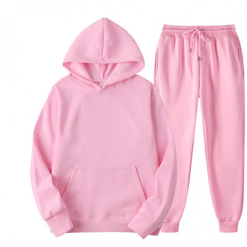 Huerhs costumes for women hot Women Tracksuit 2 Pieces Sets Hooded Sweatshirt +Drawstring Pants Male Hoodies Running Sportswear Men Men's Autumn Sportwear