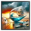 Blackjack Sailing-11CT Stamped Cross Stitch 40*40cm/15.75*15.75in