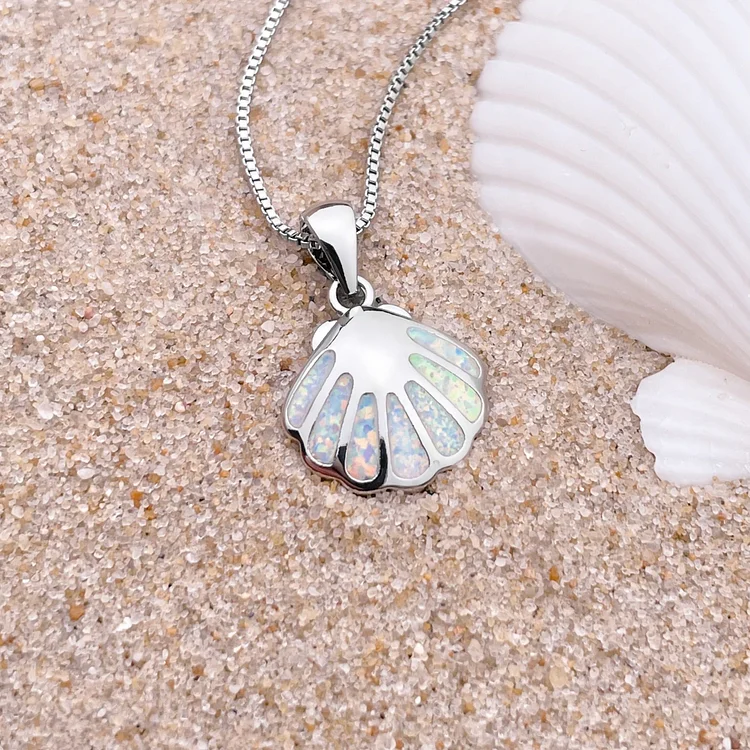 Opal Shell Necklace