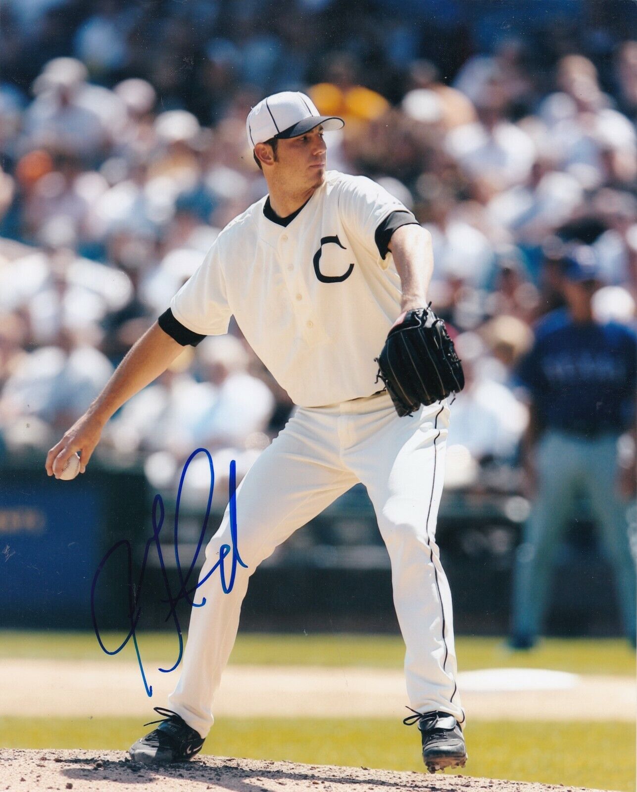 JON GARLAND CHICAGO WHITE SOX ACTION SIGNED 8x10