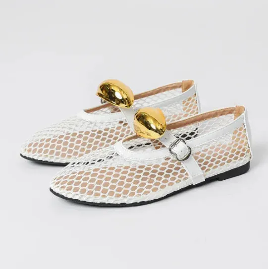 Ballerinas Woman 2024 Round Toe Casual Sneaker Summer Flat