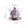 Light Luxury European Bone-china High-end Exquisite Son Mother Teapot