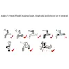 2 Pcs Faucet Fitting Brass Tap Quick Connector for Garden Tubing Car Washer Pipe