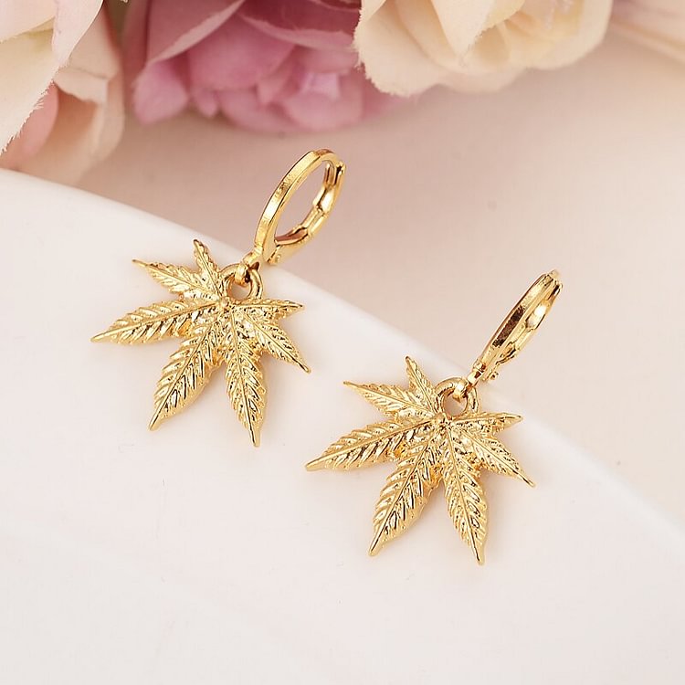 24k gold color drop earring Africa Women Party Gift