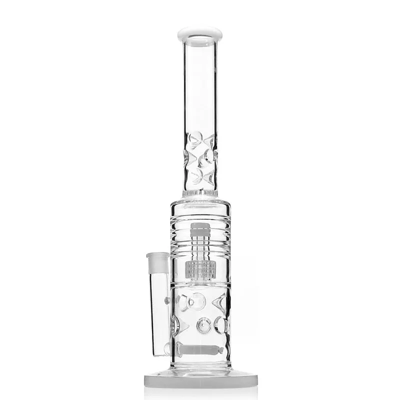 17 Inches Big Glass Water Bong Thick Glass Pipe Oil Rig Bong