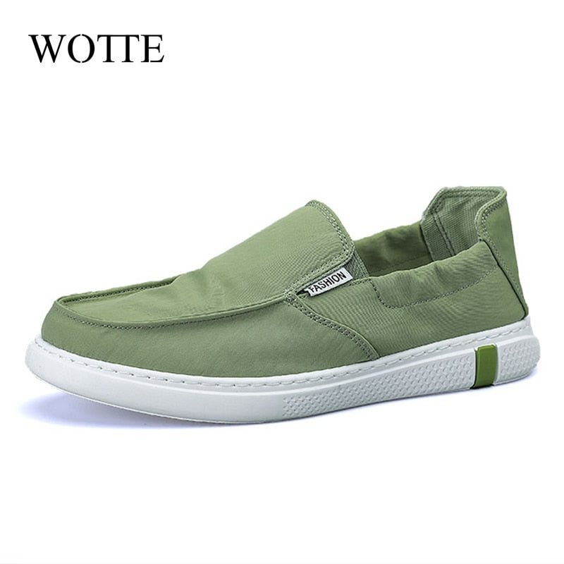 Men Loafer New Driving Lazy Canvas Shoes LightMen's Vulcanized Shoes Breathable Footwear Men's Flat Shoes Sneaker Moccasins