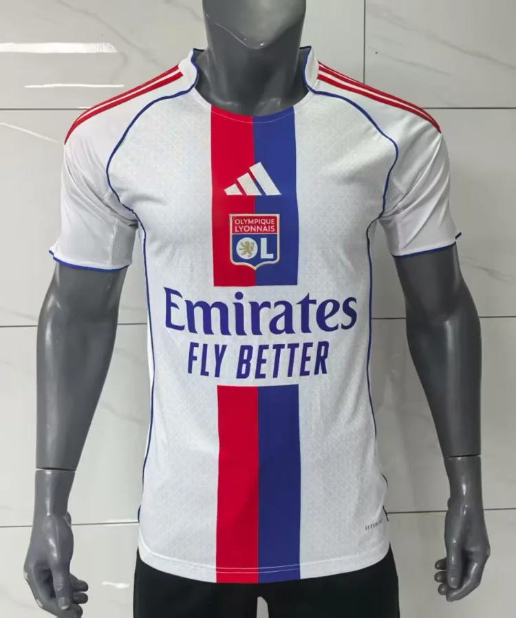 2025-26 New Season-Lyon Home Jersey-Fans Edition