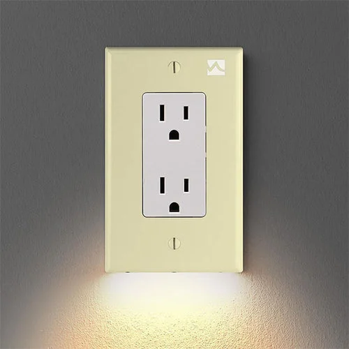 Outlet Wall Plate With LED Night Lights (5 pcs)
