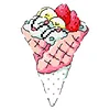 Dessert Fridge Magnet Cross Stitch Kit