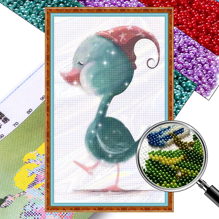 【Bead Embroidery】 Ugly Duckling 31*48cm 9CT Bead embroidery