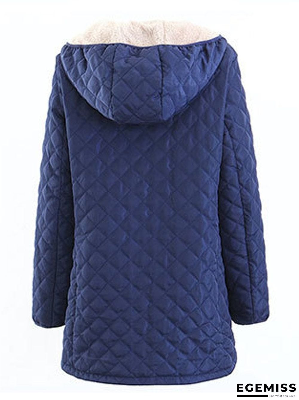 Casual Vintage Sporty Basics Hooded Loosen Simple Outerwear | EGEMISS